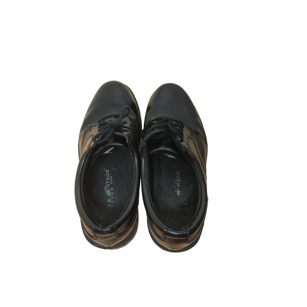 Deer Stags TIMES black leather plain toe lace up‎ oxford men's size US 9.5 M